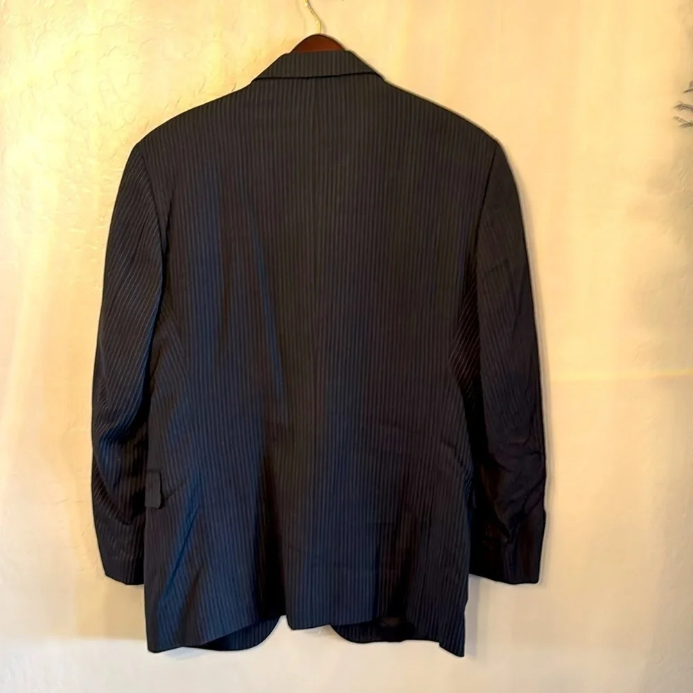 Principe Guabello quality black pin-striped blazer‎